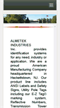 Mobile Screenshot of almetek.com
